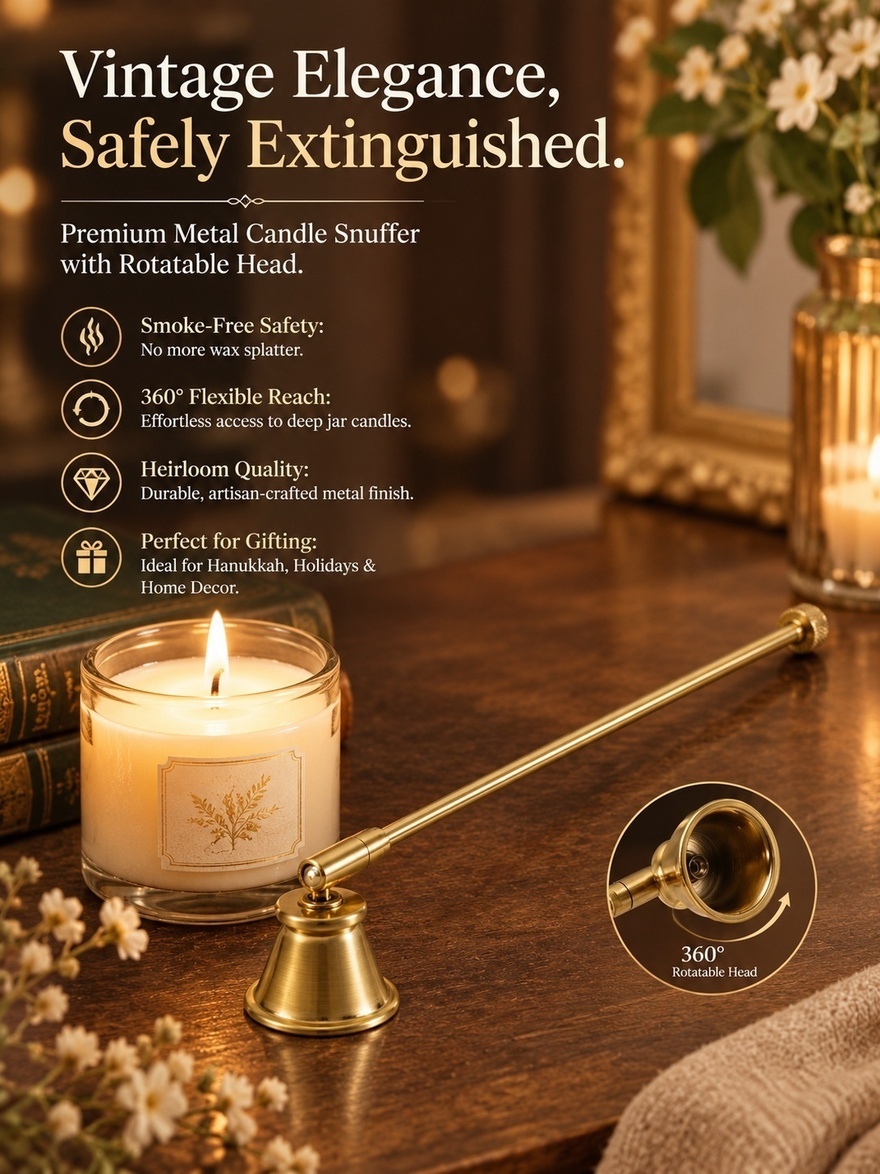 Candle Wick - Metalowy gaśnik do świecek w stylu