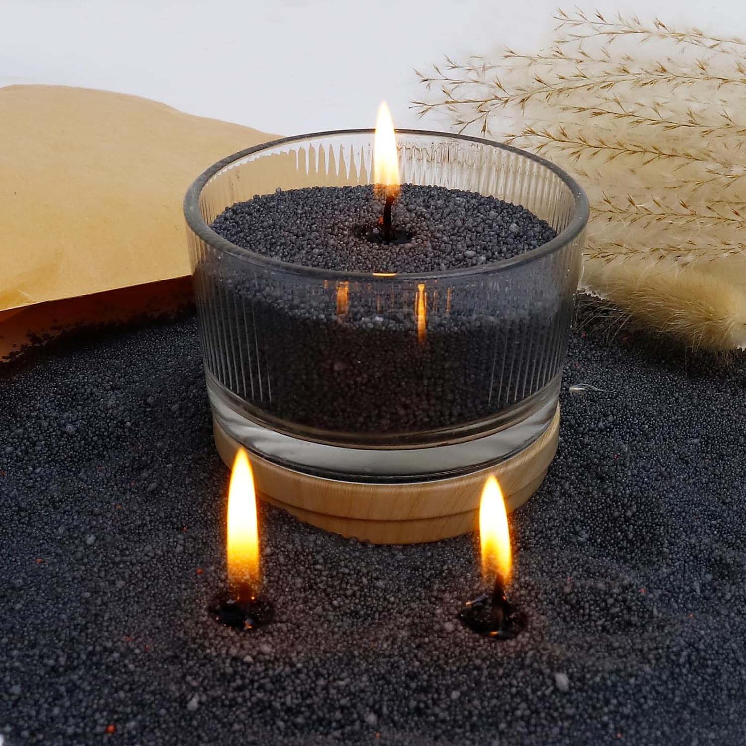 Czarny piasek do świec z knote – Candle Wick recenzja i cena